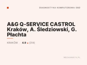 A&G Q-SERVICE CASTROL Kraków, A. Śledziowski, G. Płachta