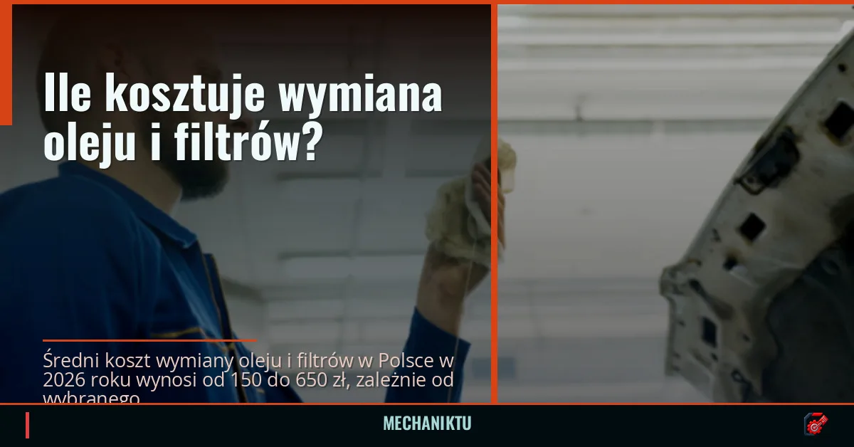 Ile kosztuje wymiana oleju i filtrów?