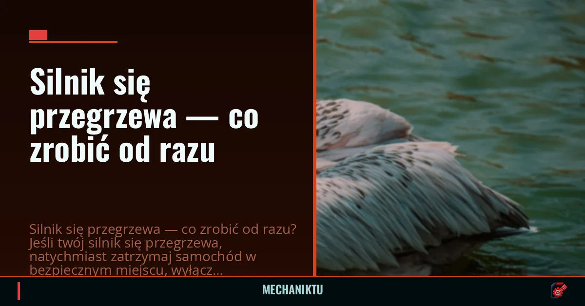 Silnik się przegrzewa — co zrobić od razu