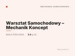 Warsztat Samochodowy – Mechanik Koncept