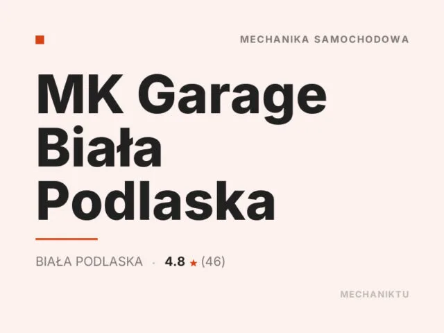MK Garage Biała Podlaska
