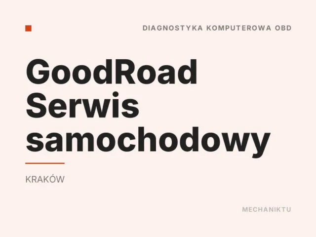GoodRoad Serwis samochodowy