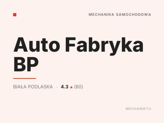 Auto Fabryka BP