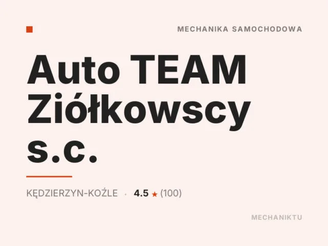 Auto TEAM Ziółkowscy s.c.