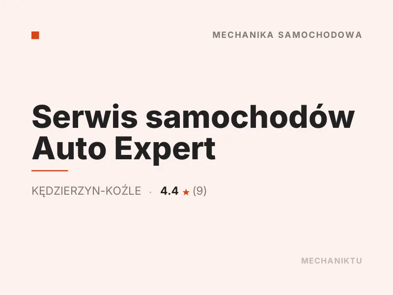 Serwis samochodów Auto Expert Diagnostyka komputerowa OBD Kędzierzyn-Koźle