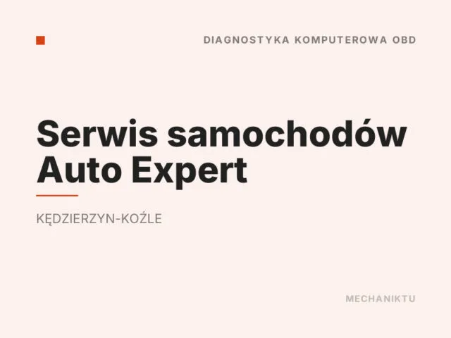 Serwis samochodów Auto Expert