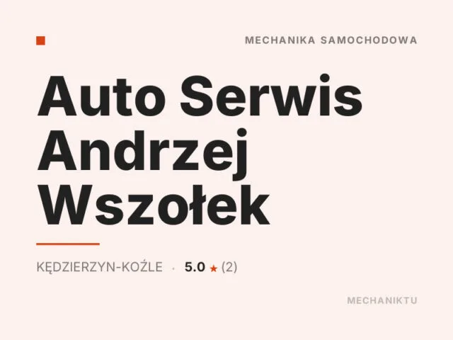 Auto Serwis Andrzej Wszołek