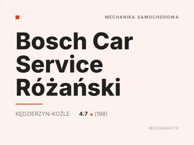 Bosch Car Service Różański
