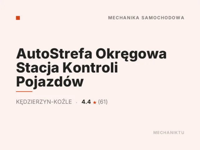 AutoStrefa Okręgowa Stacja Kontroli Pojazdów