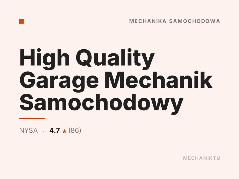High Quality Garage Mechanik Samochodowy Diagnostyka komputerowa OBD Nysa