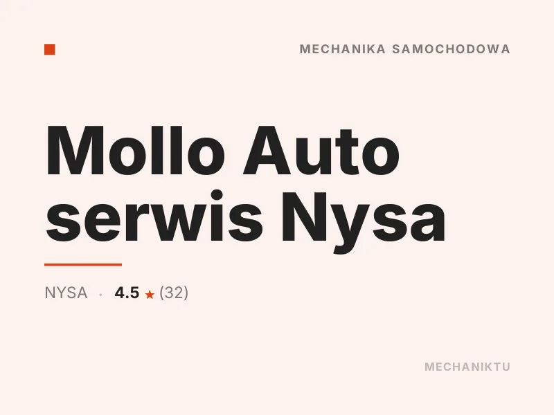Mollo Auto serwis Diagnostyka komputerowa OBD Nysa