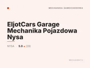 EljotCars Garage Mechanika Pojazdowa Nysa