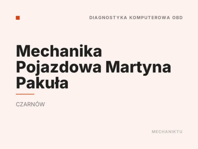 Mechanika Pojazdowa Martyna Pakuła