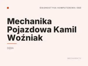 Mechanika Pojazdowa Kamil Woźniak