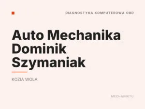 Auto Mechanika Dominik Szymaniak
