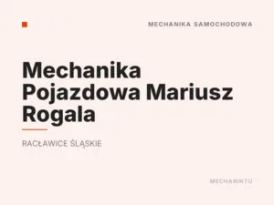 Mechanika Pojazdowa Mariusz Rogala