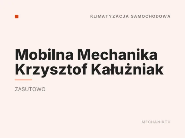 Mobilna Mechanika Krzysztof Kałużniak