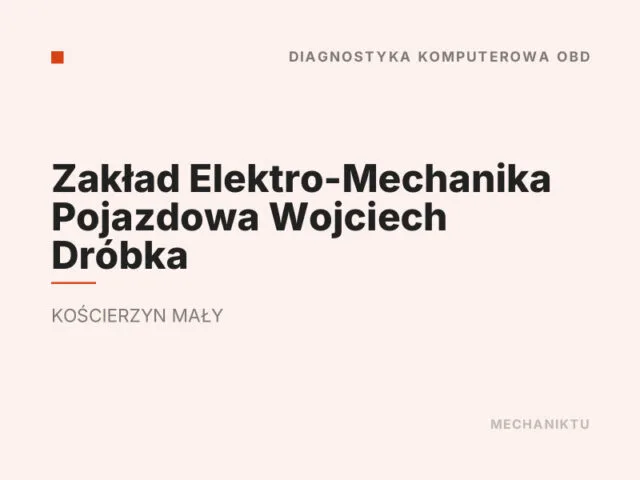 Zakład Elektro-Mechanika Pojazdowa Wojciech Dróbka