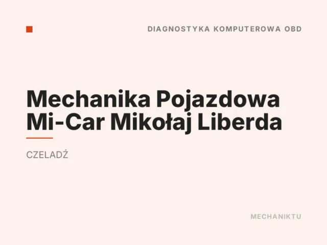 Mechanika Pojazdowa Mi-Car Mikołaj Liberda