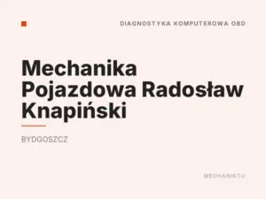 Mechanika Pojazdowa Radosław Knapiński