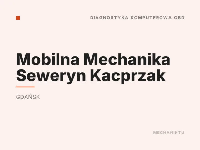 Mobilna Mechanika Seweryn Kacprzak