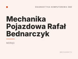 Mechanika Pojazdowa Rafał Bednarczyk