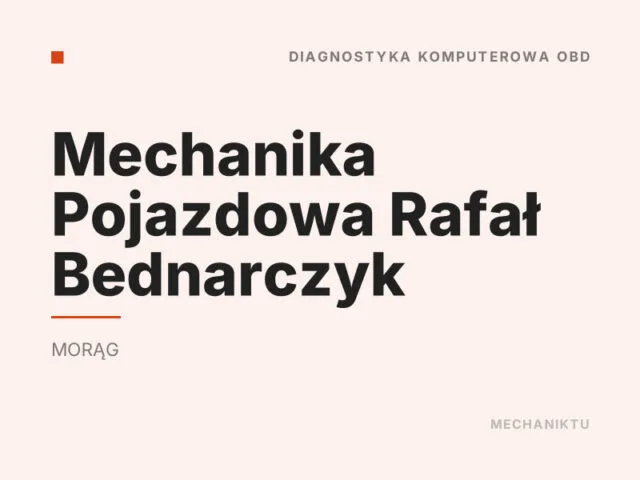 Mechanika Pojazdowa Rafał Bednarczyk
