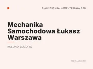Mechanika Samochodowa Łukasz Warszawa