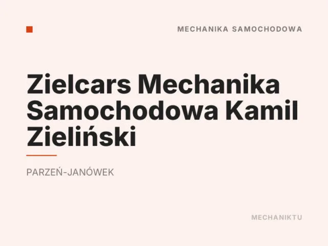 Zielcars Mechanika Samochodowa Kamil Zieliński