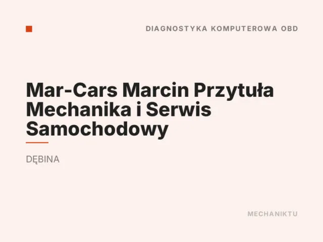 Mar-Cars Marcin Przytuła Mechanika i Serwis Samochodowy