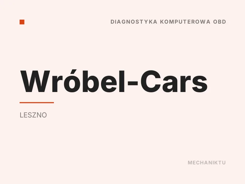 Wróbel-Cars diagnostyka komputerowa OBD Leszno