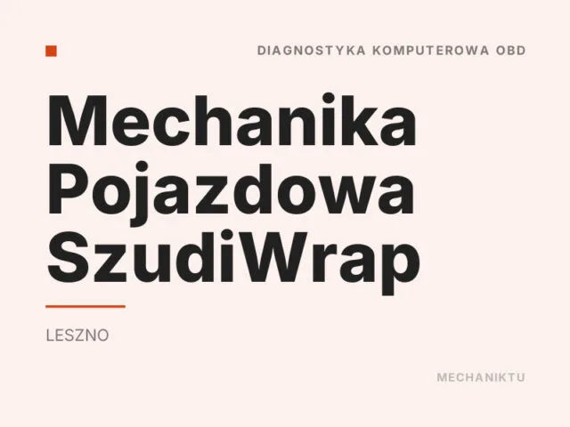 Mechanika Pojazdowa SzudiWrap