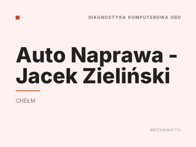 Auto Naprawa – Jacek Zieliński