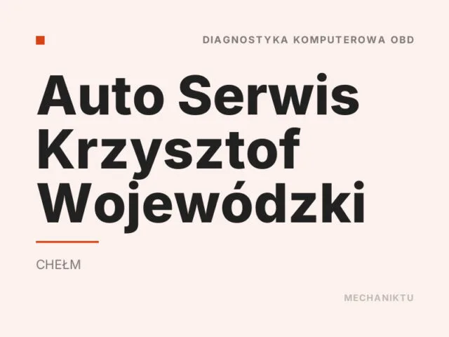 Auto Serwis Krzysztof Wojewódzki