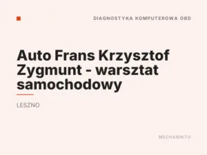 Auto Frans Krzysztof Zygmunt – warsztat samochodowy