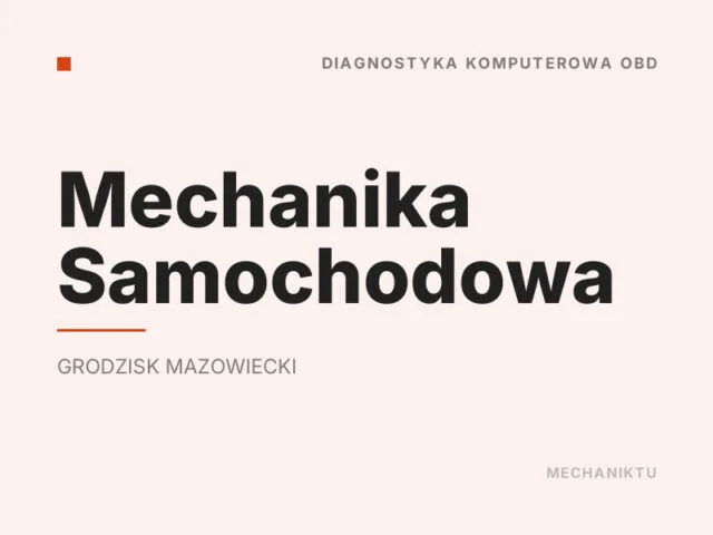 Mechanika Samochodowa