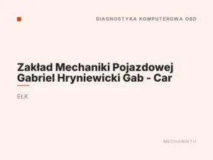 Zakład Mechaniki Pojazdowej Gabriel Hryniewicki Gab – Car
