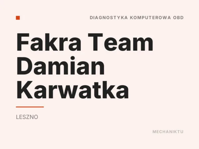 Fakra Team Damian Karwatka
