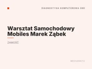 Warsztat Samochodowy Mobiles Marek Ząbek