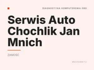 Serwis Auto Chochlik Jan Mnich