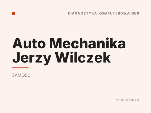 Auto Mechanika Jerzy Wilczek