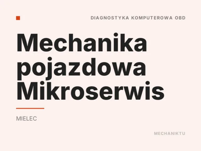 Mechanika pojazdowa Mikroserwis