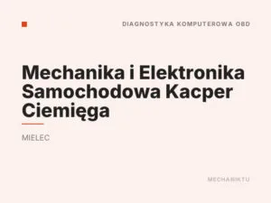 Mechanika i Elektronika Samochodowa Kacper Ciemięga