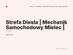Strefa Diesla | Mechanik Samochodowy Mielec |