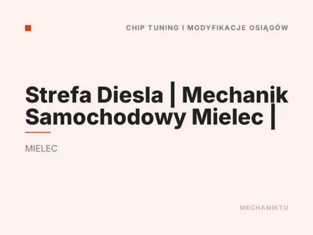 Strefa Diesla | Mechanik Samochodowy Mielec |
