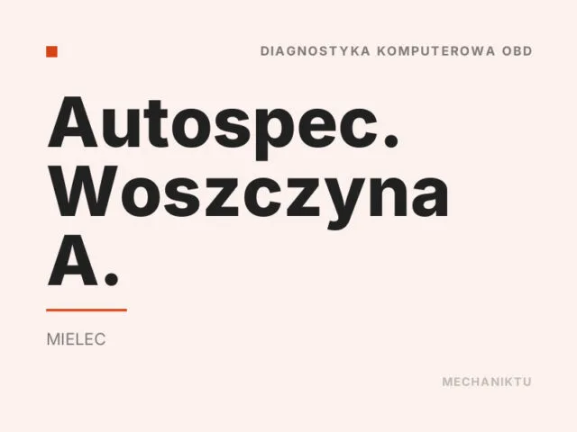 Autospec. Woszczyna A.