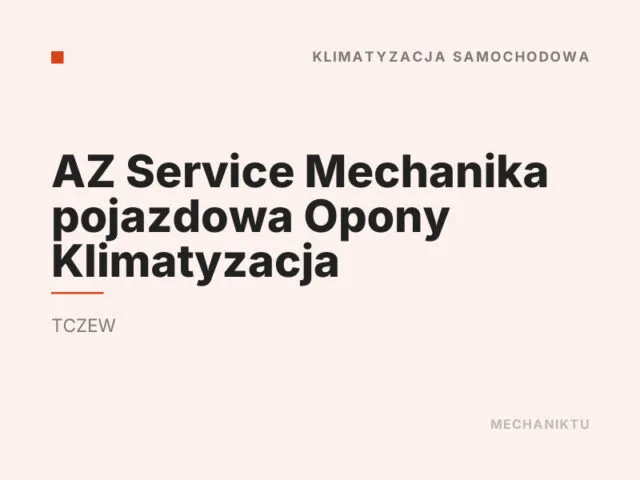 AZ Service Mechanika pojazdowa Opony Klimatyzacja