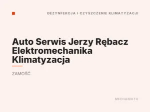 Auto Serwis Jerzy Rębacz Elektromechanika Klimatyzacja