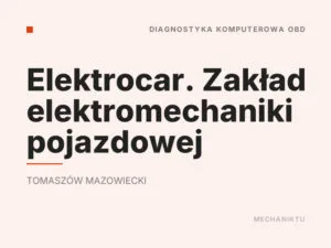 Elektrocar. Zakład elektromechaniki pojazdowej