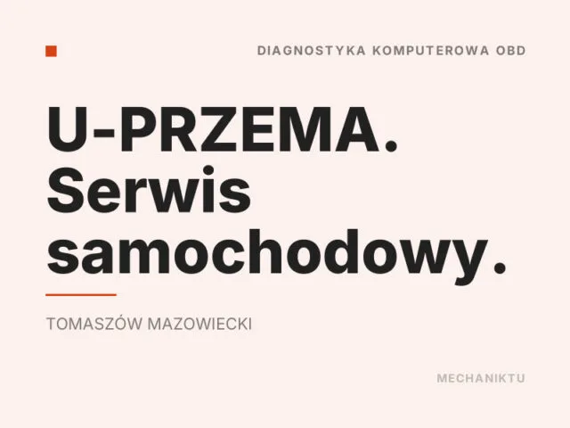 U-PRZEMA. Serwis samochodowy.